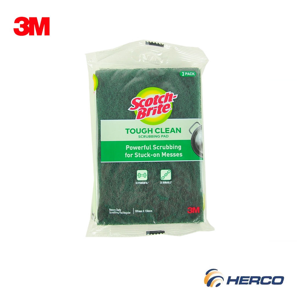 3M Scotch Brite Tough Clean Scrubbing Pad Powerful Scrubbing for Stuck ...