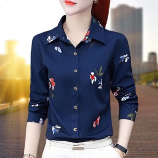 Summer Plus Size Tops Women Casual Women's Summer Sexy Fold Printed Regular Women  3/4 Sleeves V Neck Button Tops Blouse V Neck Tshirt Women on Clearance 