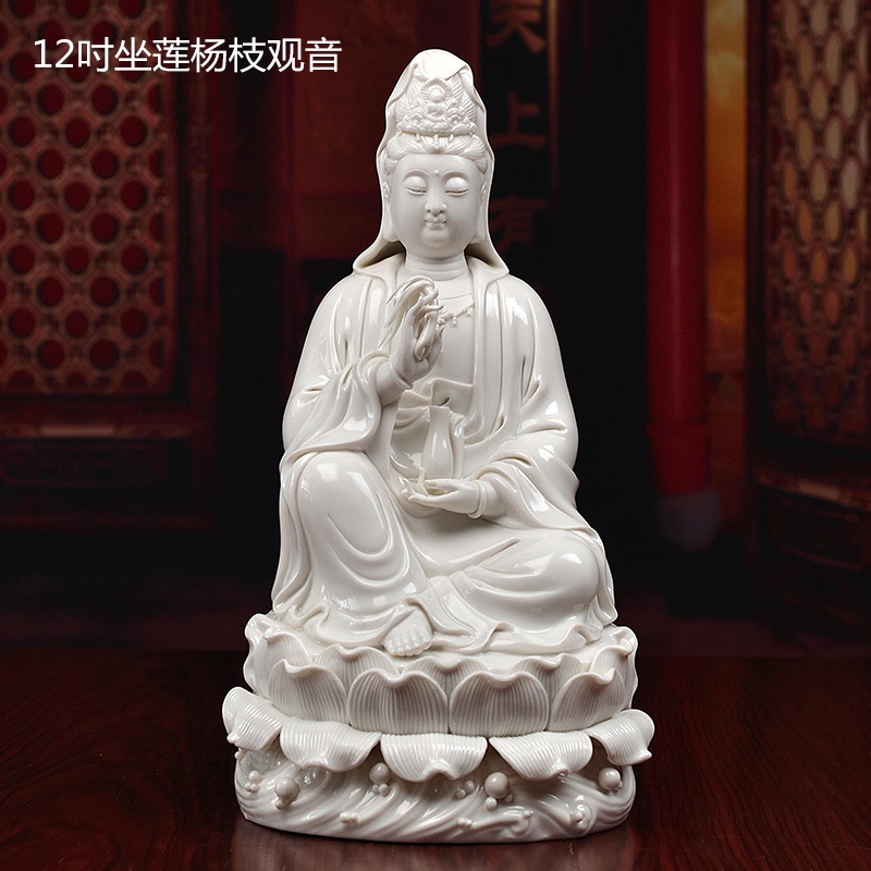 Buddha statue of Guanyin Bodhisattva is dedicated to the white ...