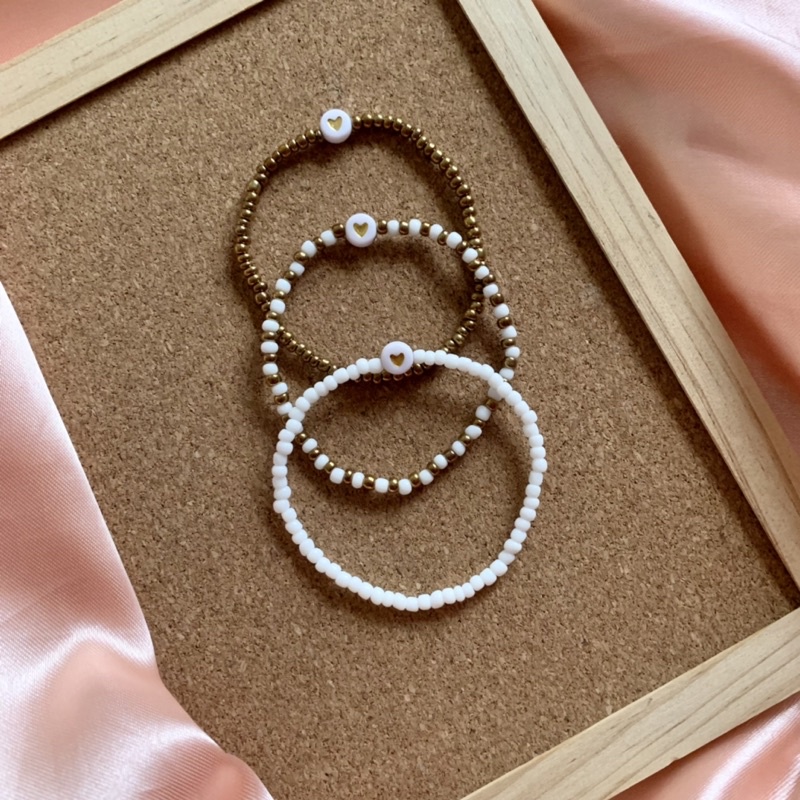 Trio Beads Bracelet (Pack Of 3)