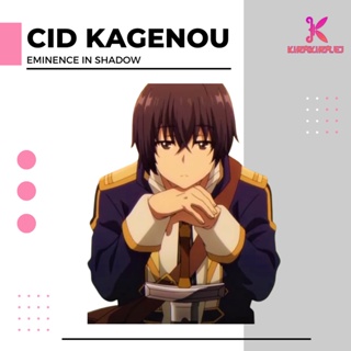 The Eminence in Shadow Cid Kagenou Minimalist Anime Characters - White  Sticker for Sale by Animangapoi