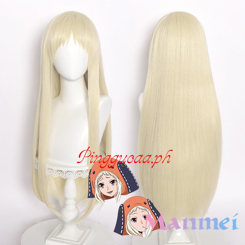 Manmei Anime Kakegurui Cosplay Yomoduki Runa Women Long Wig Role Playing Wigs 80cm Halloween