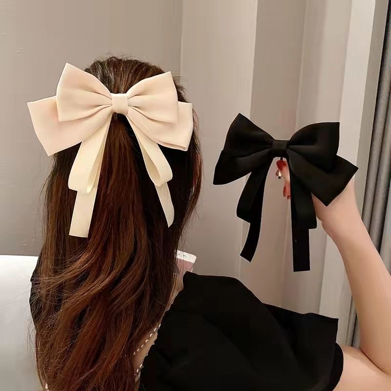 Ribbon Hair Clip Girls Fashion Korean Bow Hair Accessories Ponytail