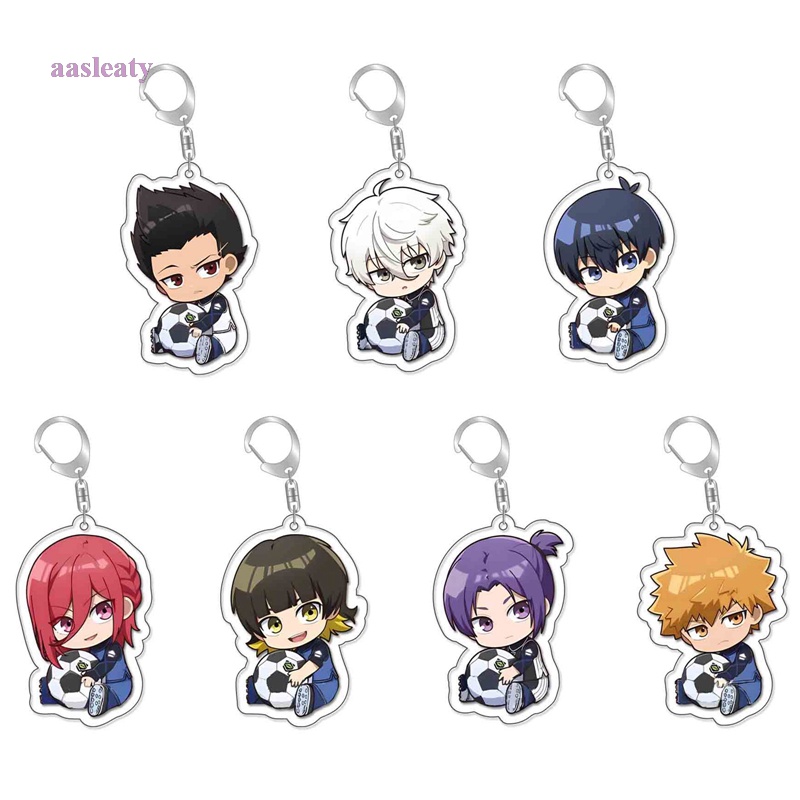 Aasleaty Anime Blue Lock Acrylic Keychain New Cartoon Figure Double ...