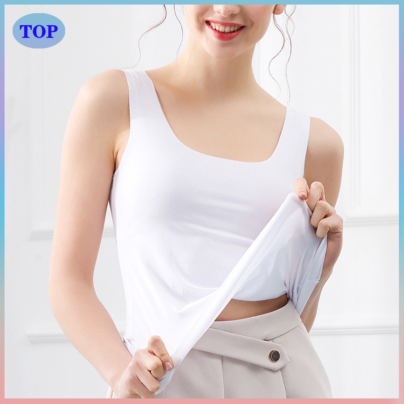 Women Vest Ice feeling Stretchable Sando for Woman Croptop Tank Top
