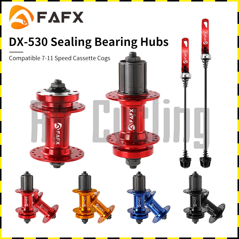 FAFX 32/36 Hole Hub Sealed Bearing Hub MTB Bike Hub Disc Brake 7/8/9/10