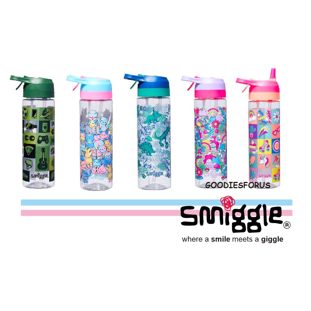 Glee Flip Top Spritz Plastic Drink Bottle 700Ml/original Smiggle Bottle