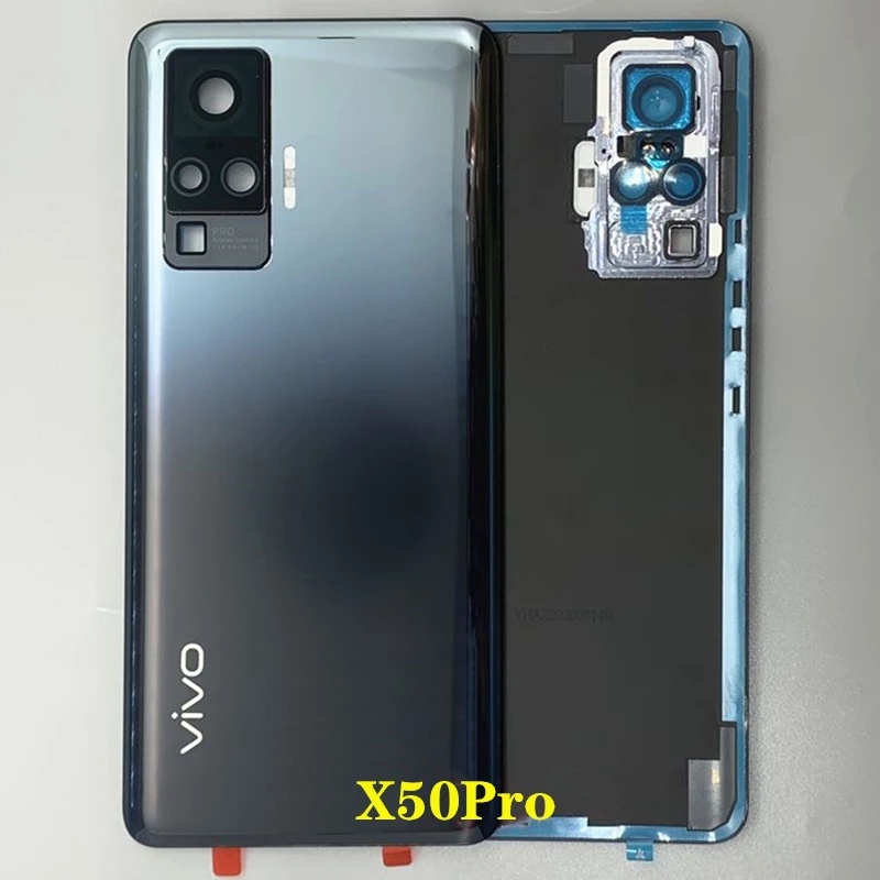 100% Original Back Cover For Vivo X50 Pro X50Pro Rear Housing Door Battery  Cover Panel Mobile Phone Case Shell Replacement Parts