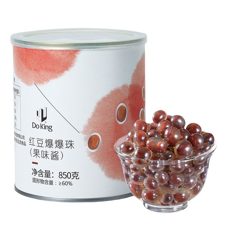 Doking Red Bean Popping Boba Milk Tea Ingredients Dessert Ingredients ...