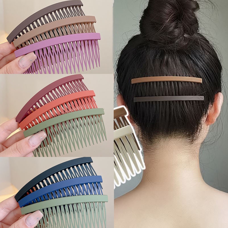 3 Pcs Set Korean Simple Hairpin Hair Insert Comb Broken Hair Clip Hair ...