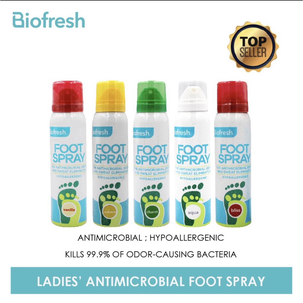 Biofresh Ladies Antimicrobial Foot Spray 100 Ml Shopee Philippines