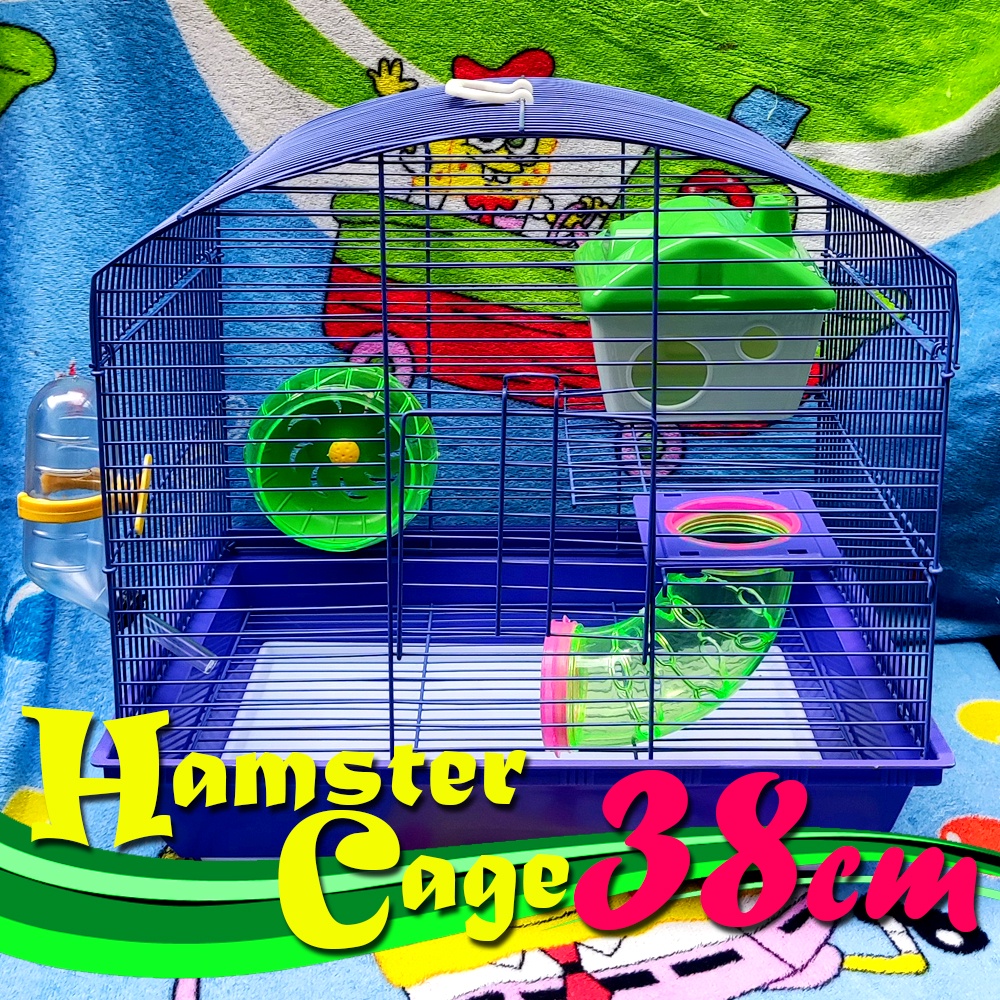 2 Layer Hamster Cage with accessories Purple38cm Shopee Philippines