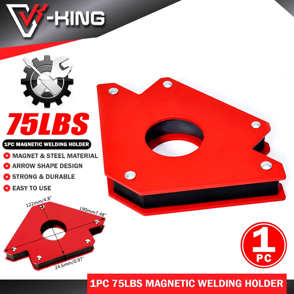 V-KING 2PCS Arrow Strong Clamp Magnetic Welding Holder ( 75LBS ...
