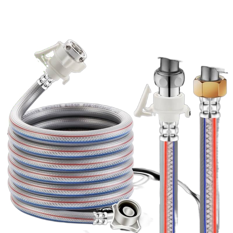 Fully Automatic Washing Machine Inlet Pipe Hose Extension With Steel Wire Universal Explosion 4550