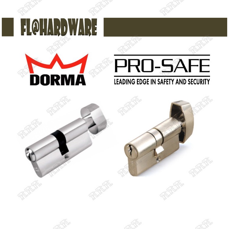 Pro-safe Dorma Thumbturn & Key Profile Cylinder Lock | Shopee Philippines