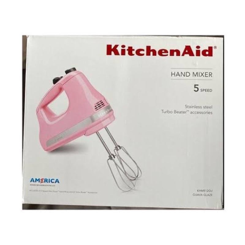 KitchenAid 5 speed hand mixer in guava Shopee Philippines