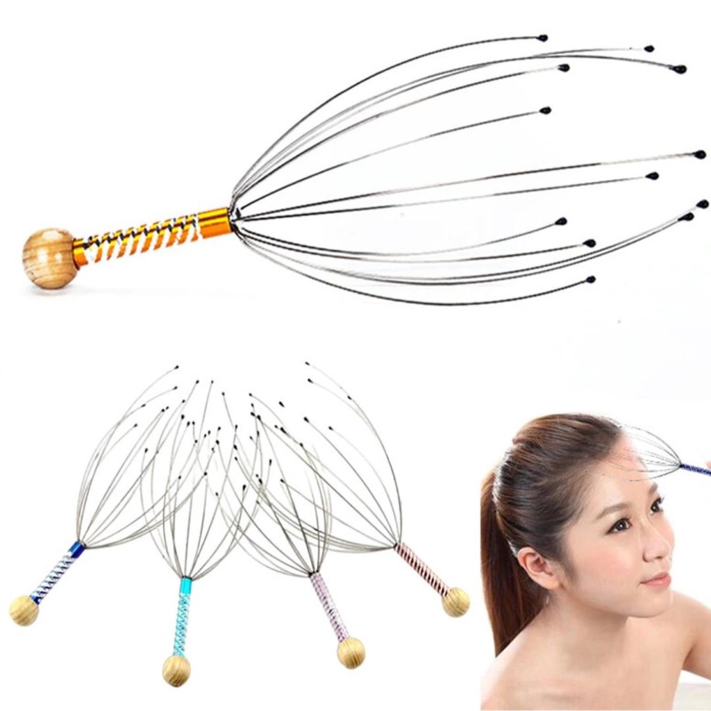 Scalp Massage Machine Head Massager Scalp Scratcher 12 Fingers Head