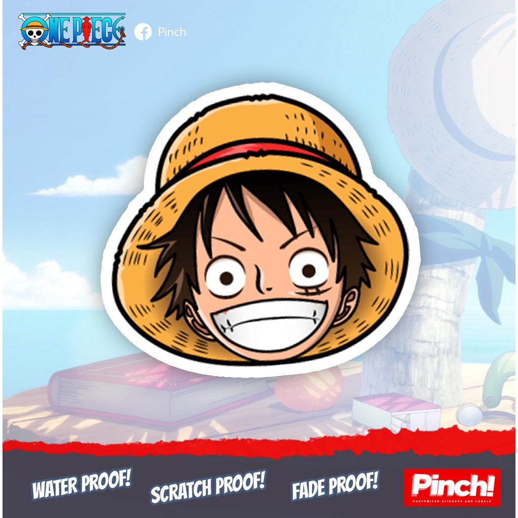One Piece Stickers - Monkey D Luffy 4pcs | Shopee Philippines