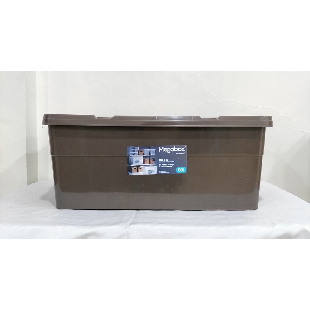 MG-683S 58L MEGABOX STORAGEBOX/ 58L STORAGE BOX/ BROWN MG-683S MEGABOX ...