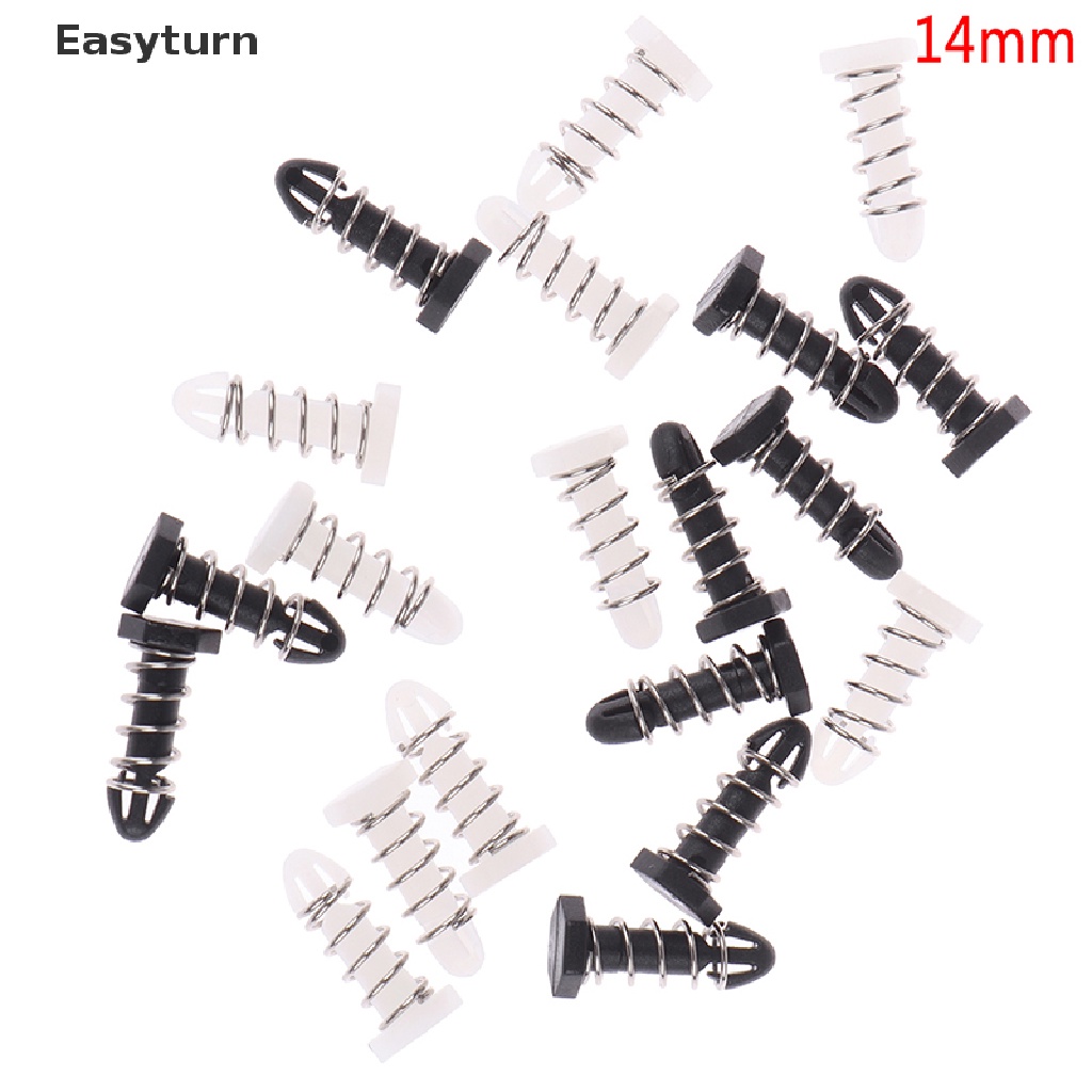 Easyturn 10pcs 14mm Plastic Nail Cooling Fan Spring Nails Heat Sink ...