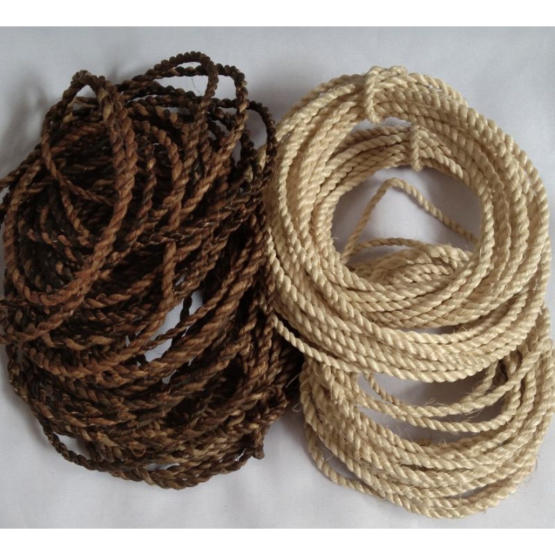 Abaca rope 4mm/5mm/6mm sold per roll( 20meters in roll) | Shopee ...