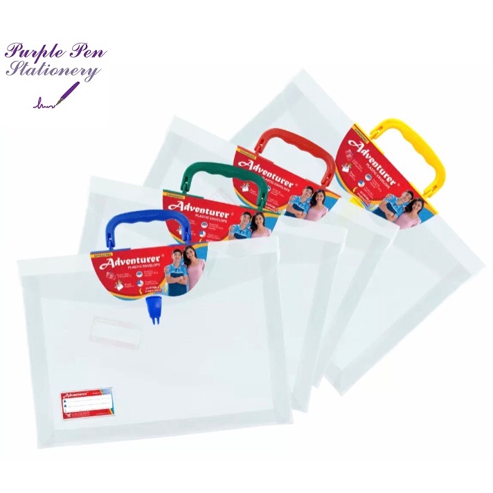 Adventurer Expanding Plastic Envelope Long with PushLock 1Pc Shopee