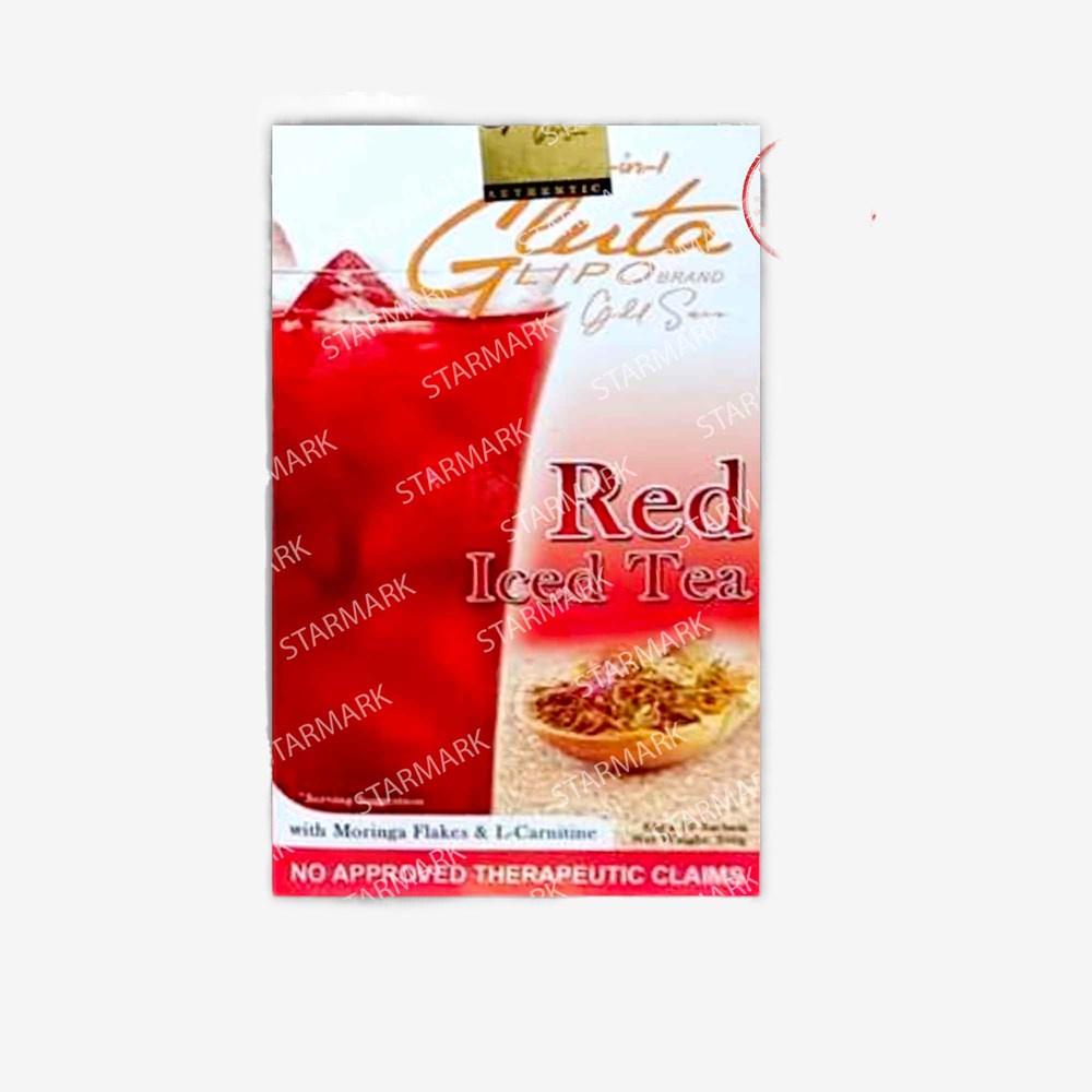 Glutalipo Gold Series Red Iced Tea Icedtea Icetea Ice Tea Gluta Lipo