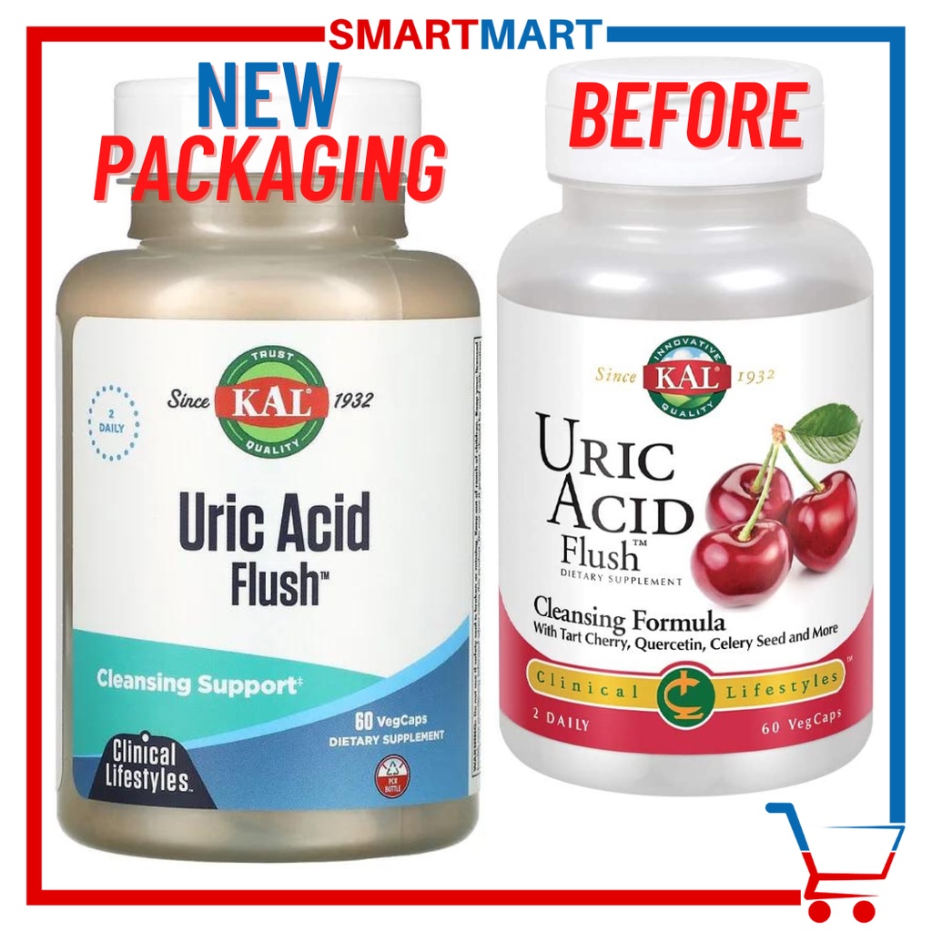 KAL Uric Acid Flush Cleansing Formula 60 Vegetable Capsules Shopee
