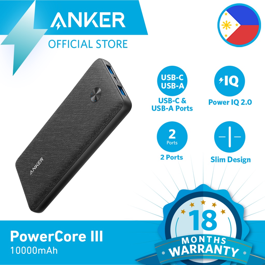 Anker PowerCore III Sense 10000mAh Portable Charger USBC Power