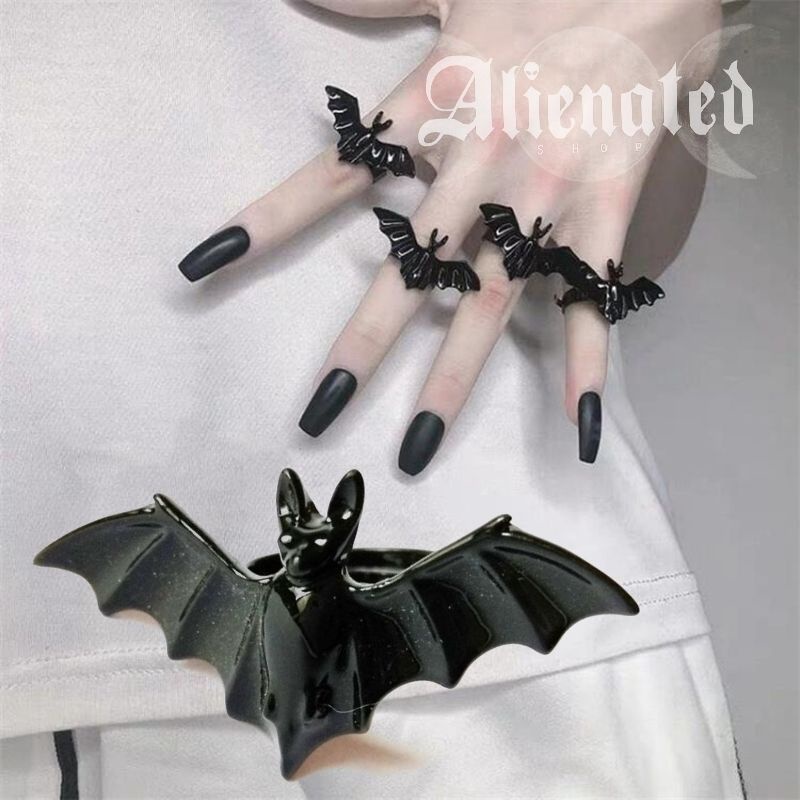 Alienated Shop | Adjustable Bat Ring Gothic Grunge Witch Punk Rock ...
