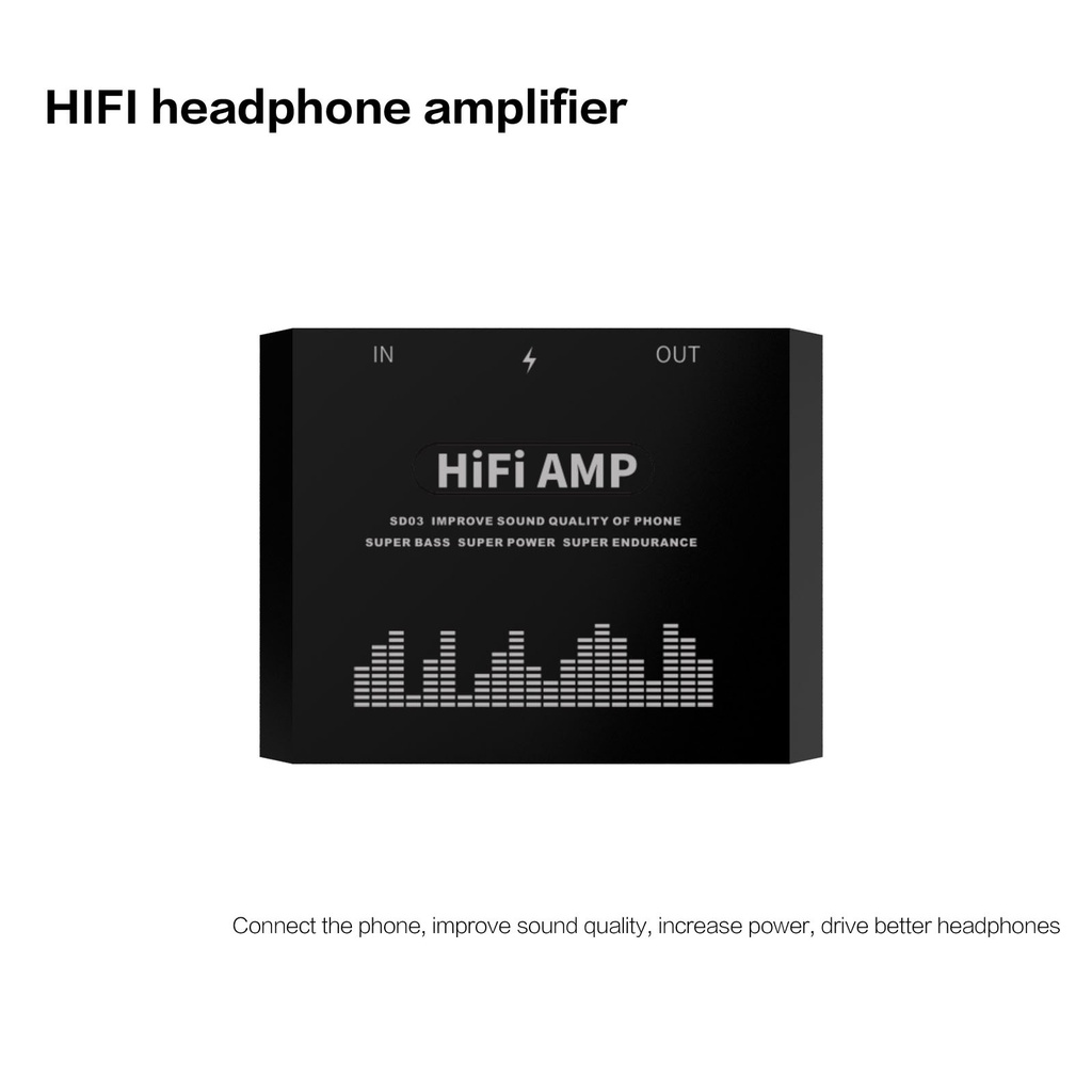 HIFI headphone amplifier SD03 has high power and sound quality Shopee