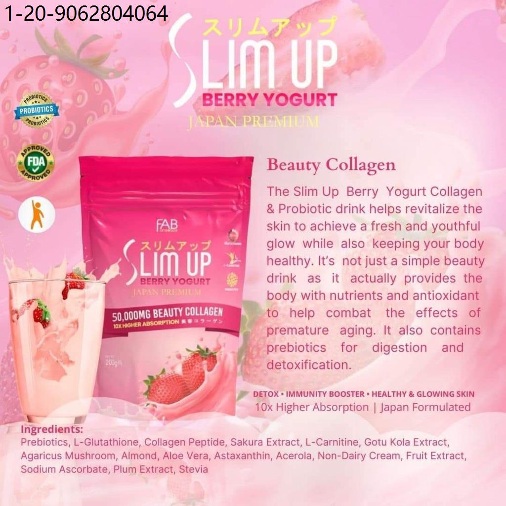 collagen SLIM UP BERRY YOGURT (10 sachets) COLLAGEN & PROBIOTIC DRINK