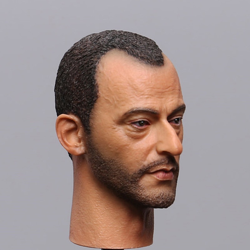 ∏1/6 Scale Professional Leon Head Sculpt Jean Reno Head Carving Model