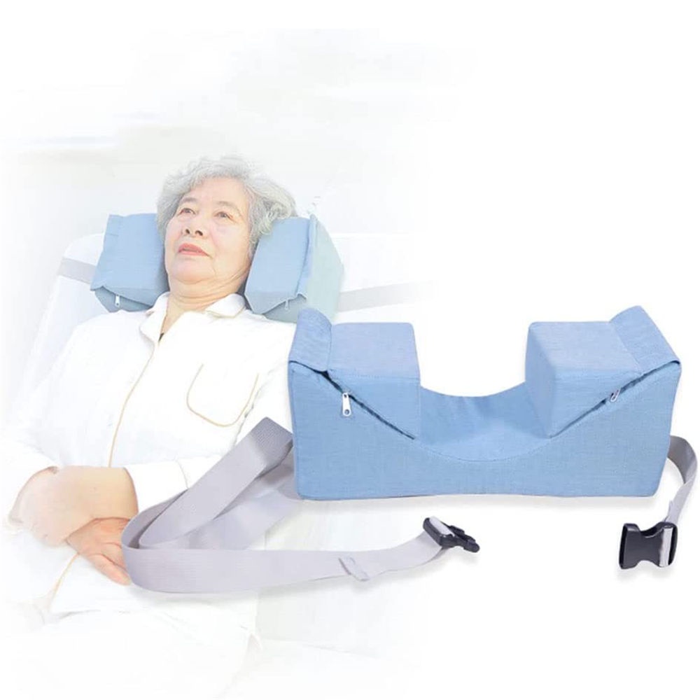 Nursing Wedge Bed Pillow for Elderly Disabled Patient, Curved Foam