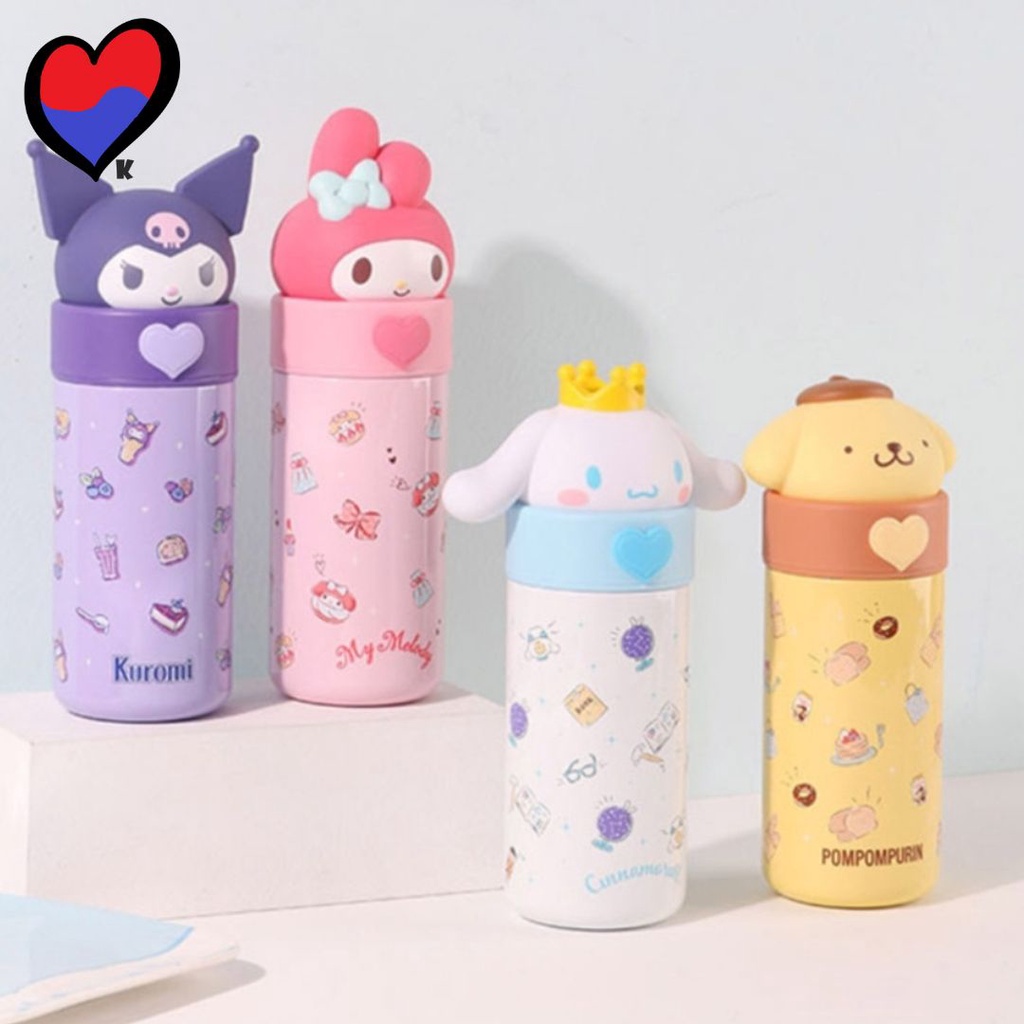 Sanrio Cinnamoroll my melody kuromi popompurin Water Bottle Insulated ...