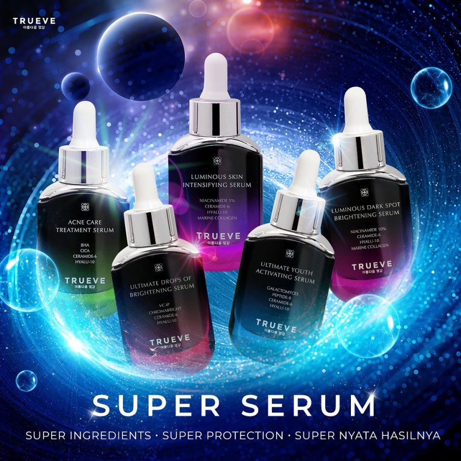 Trueve ceramide niacinamide serum, true serum bha cica, true serum ...
