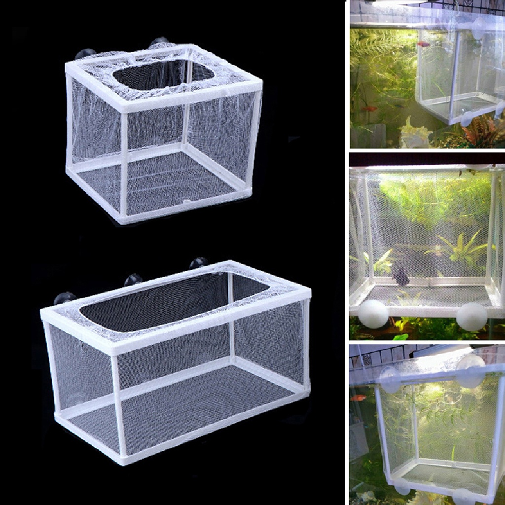 time Fish Breeding Incubator Net Hanging Fish Hatchery Isolation Box ...