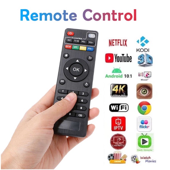 MXQ Pro Remote Control Replacement TV Remote Control for MXQ Pro TV Box ...