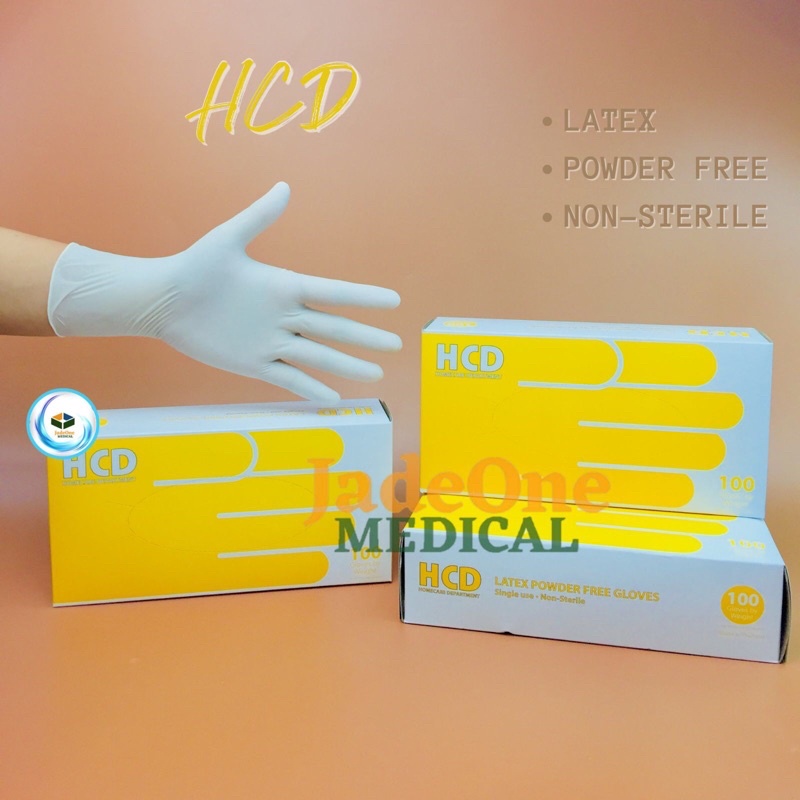 HCD Latex Powder Free Gloves (NonSterile) Shopee Philippines