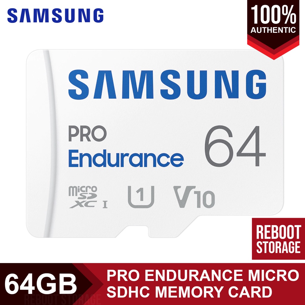 Samsung PRO SDXC Memory Card Endurance 64GB micro UHS-I V10 U1 Class 10 ...