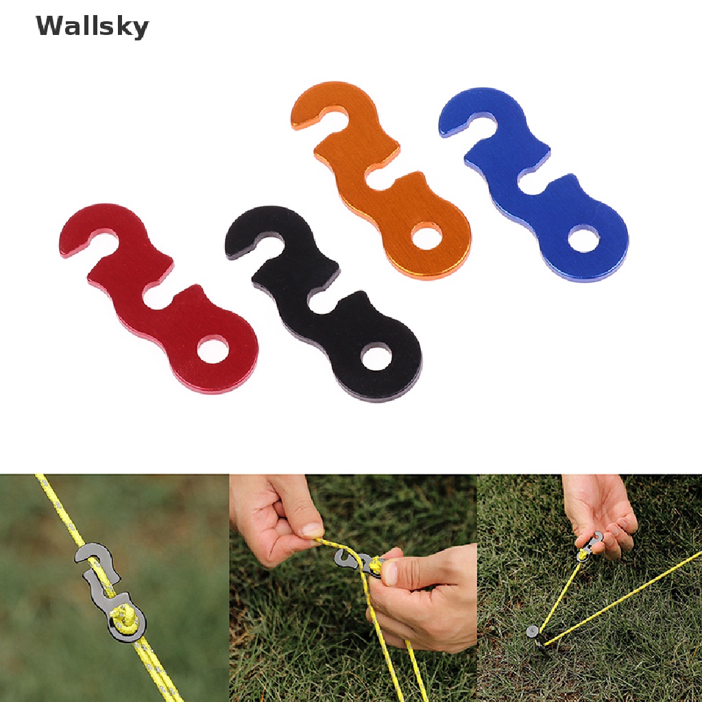 Wallsky> 10pcs Adjustable Camping Tent Cord Rope Buckle S Type