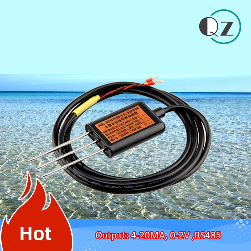 3 IN 1 soil electric conductivity sensor soil moisture soil temperature ...