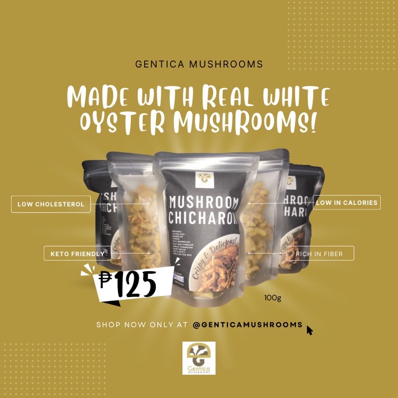 Mushroom Chicharon 100g pack Shopee Philippines