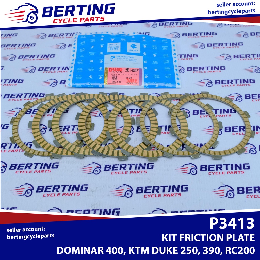 CLUTCH LINING SET Dominar 400 V1 Genuine 36JY0103 Shopee Philippines