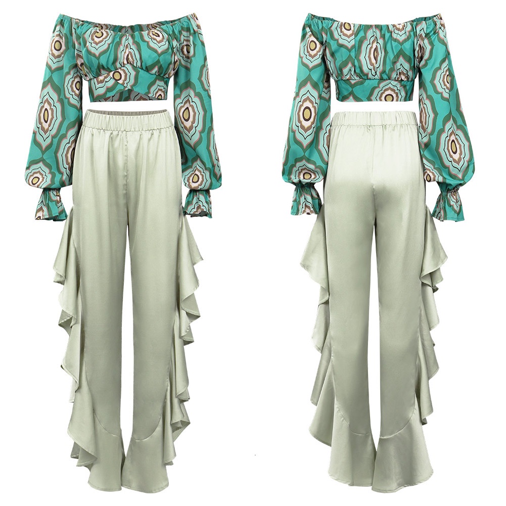 7 Pieces 70s Women Hippie Costume Fringe Vest Bag Pant