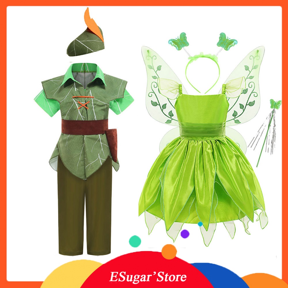 🇵🇭 Tinkerbell Costume For Baby Girl Peter Pan Costume For Kids