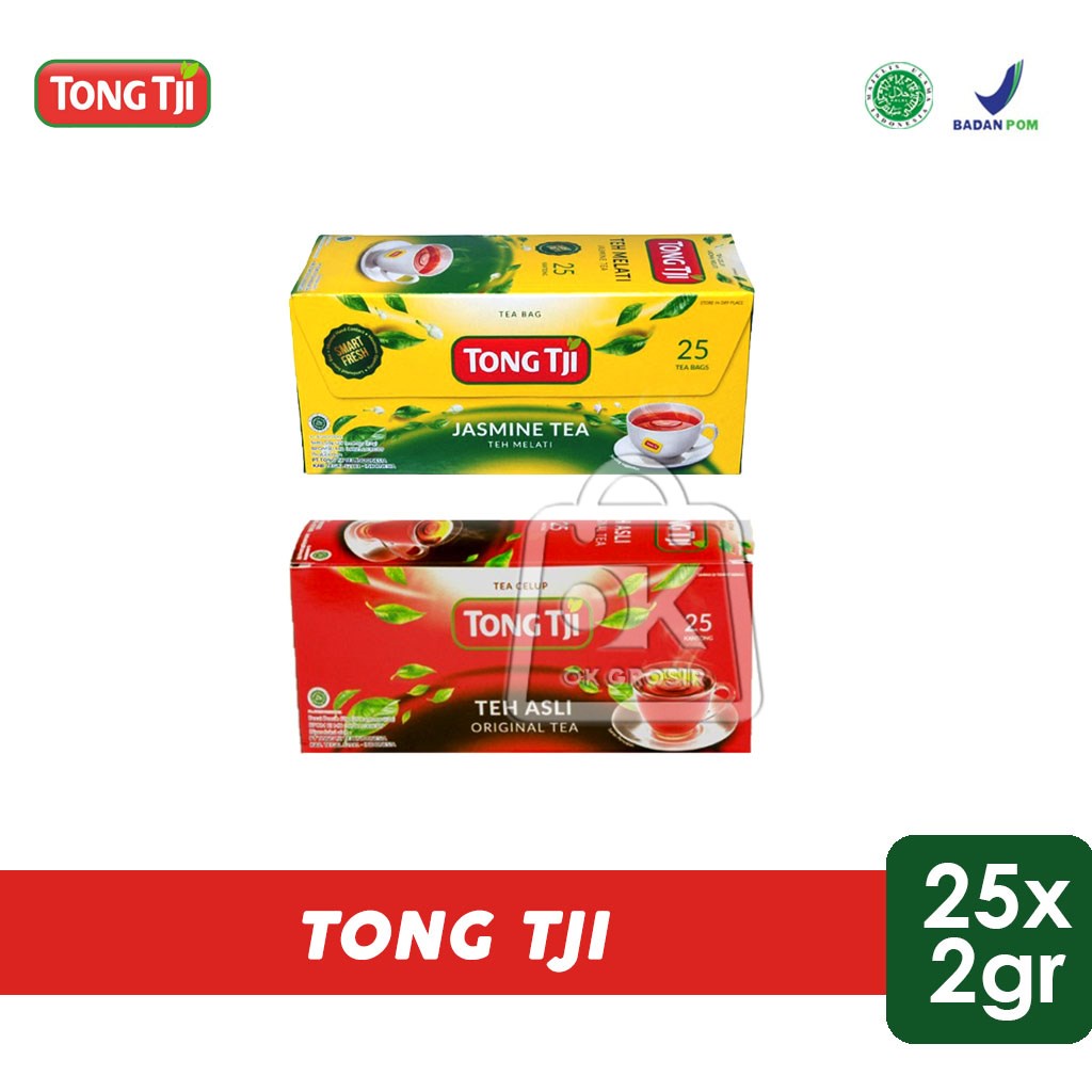 Tong Tji Jasmine Tea/Original Tea/Tea Bags (1 Box Contains 25 pcs ...