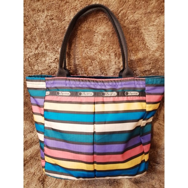 LeSportsac stripe bag(PRELOVED) Shopee Philippines
