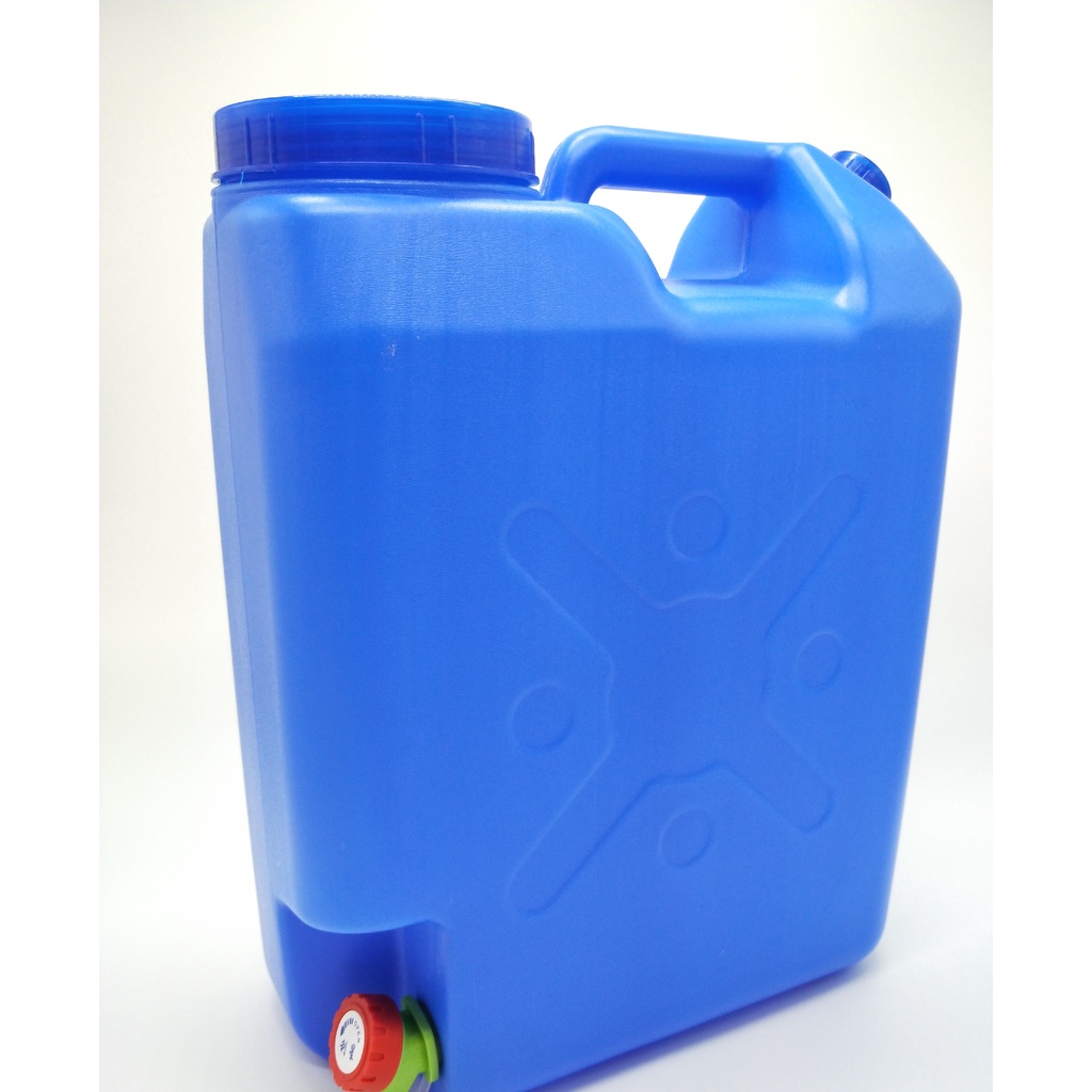 Big Size 5 Gallon Slim Water Container With Rotary Faucet Color Blue ...