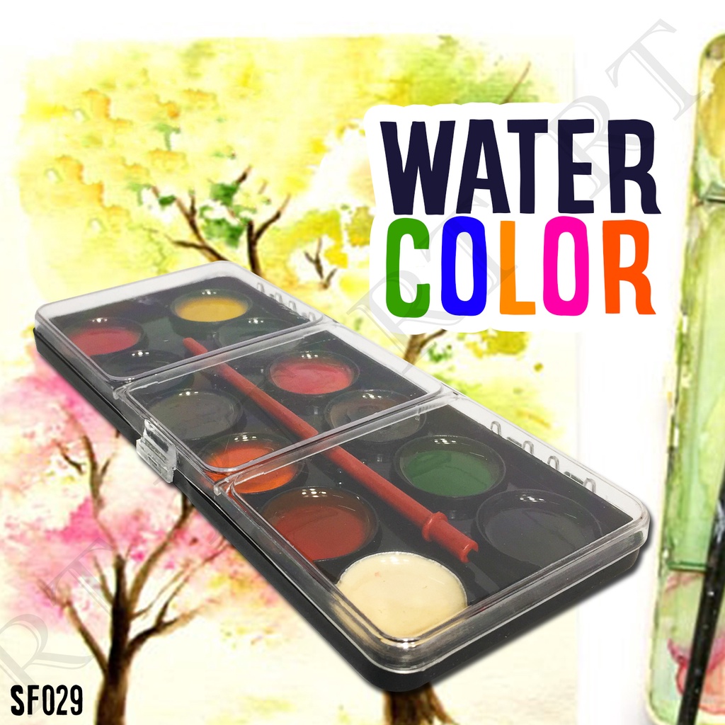 12 Colors Professional Poster Paint acrylic Paint with brush pen